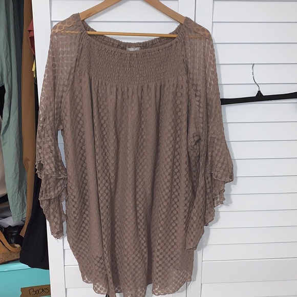 Mauve Dotted Blouse - Picture 2 of 4